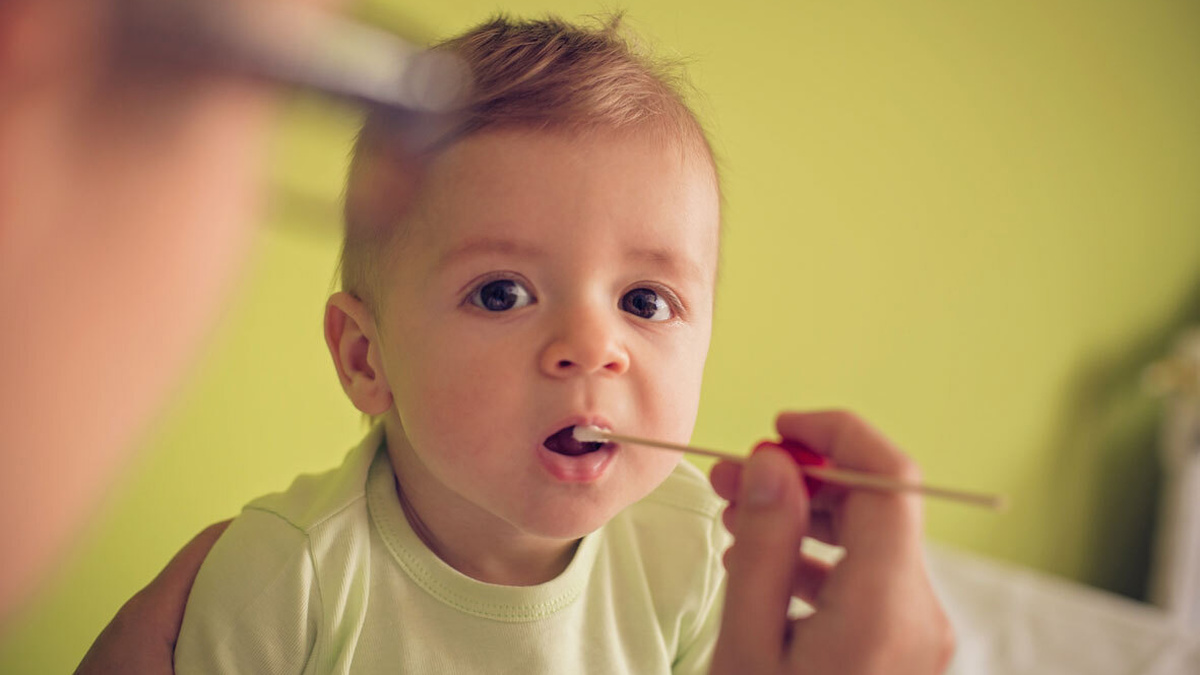 DNA paternity test mouth swab