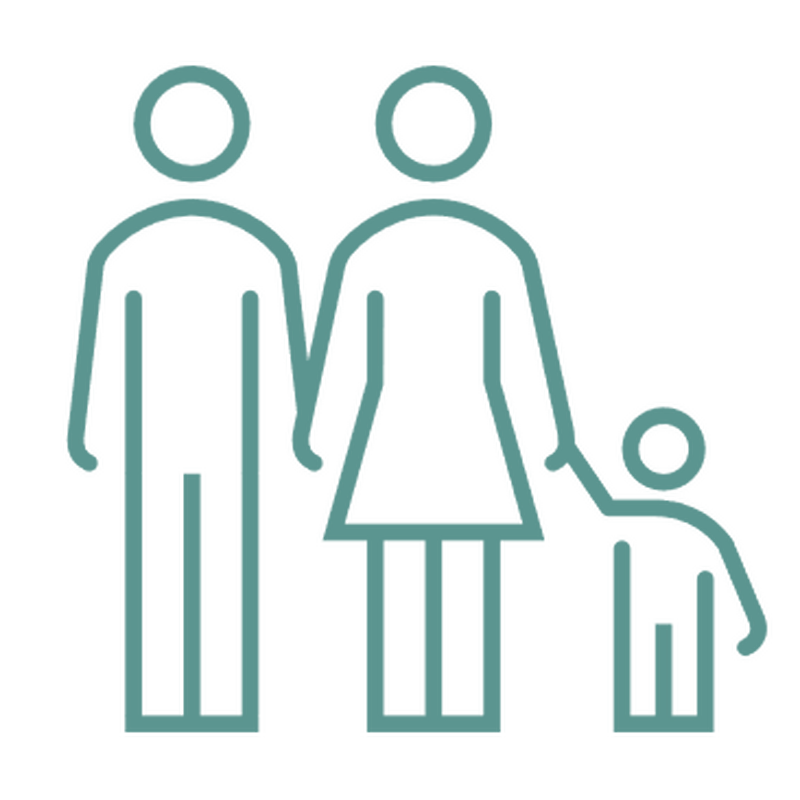 Paternity DNA testing icon